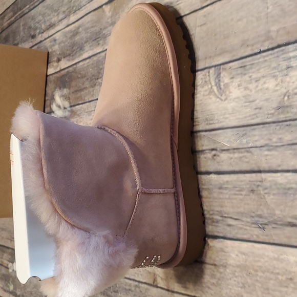 NEW W/ BOX AUTHENTIC UGG CLASSIC BLING MINI BOOT - Picture 10 of 16